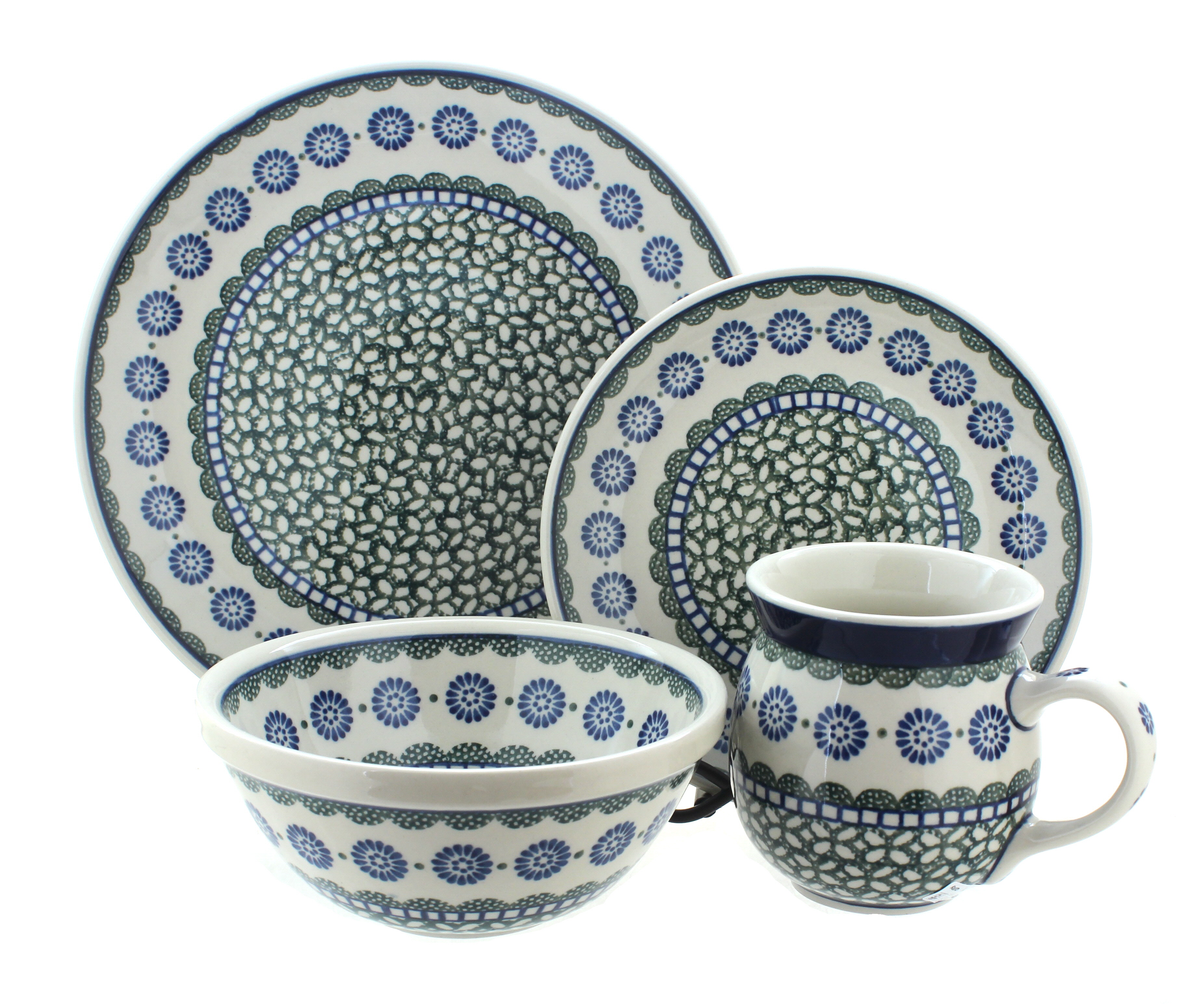Polish Pottery Maia 4 Piece Place Setting - Service for 1
