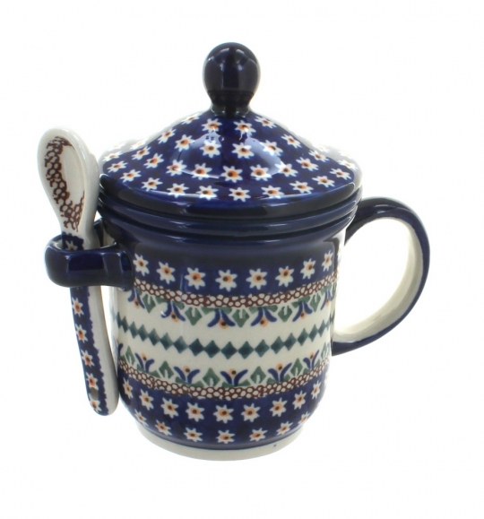 Mug with Strainer and Spoon