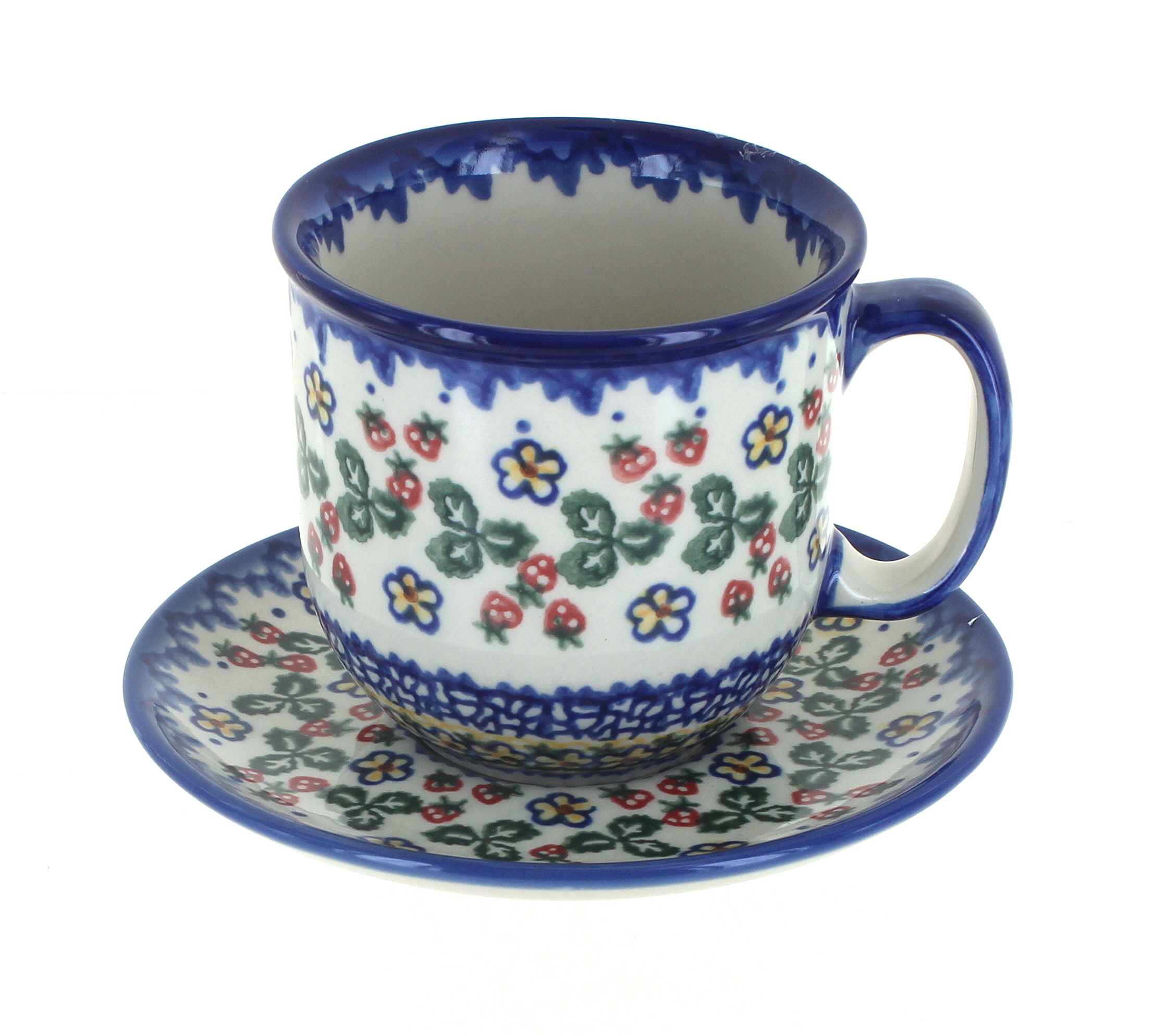 34 Vena Coffee Cup & Saucer Polish Pottery