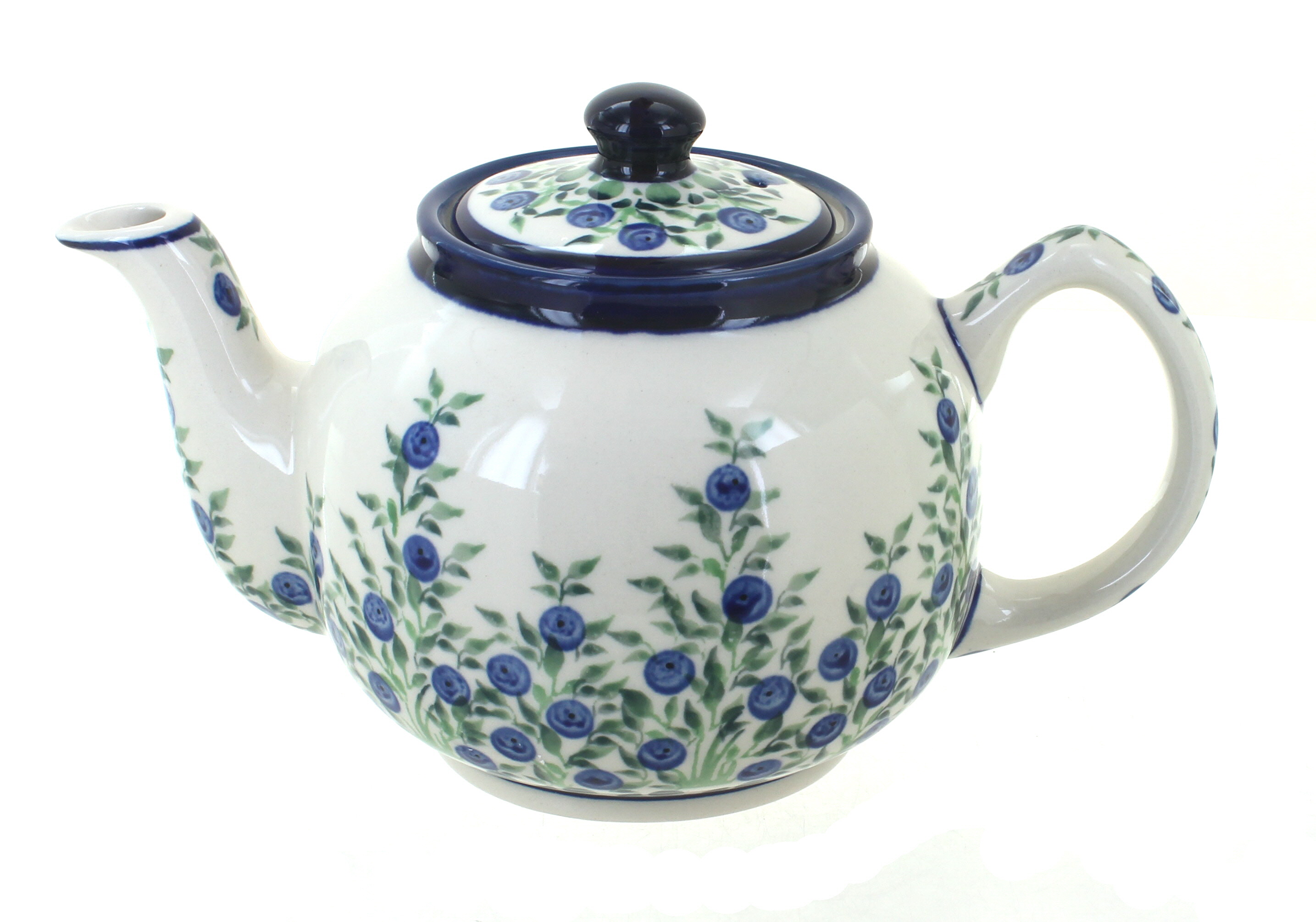 Zaklady Porcelain Vine Medium Teapot Polish Pottery