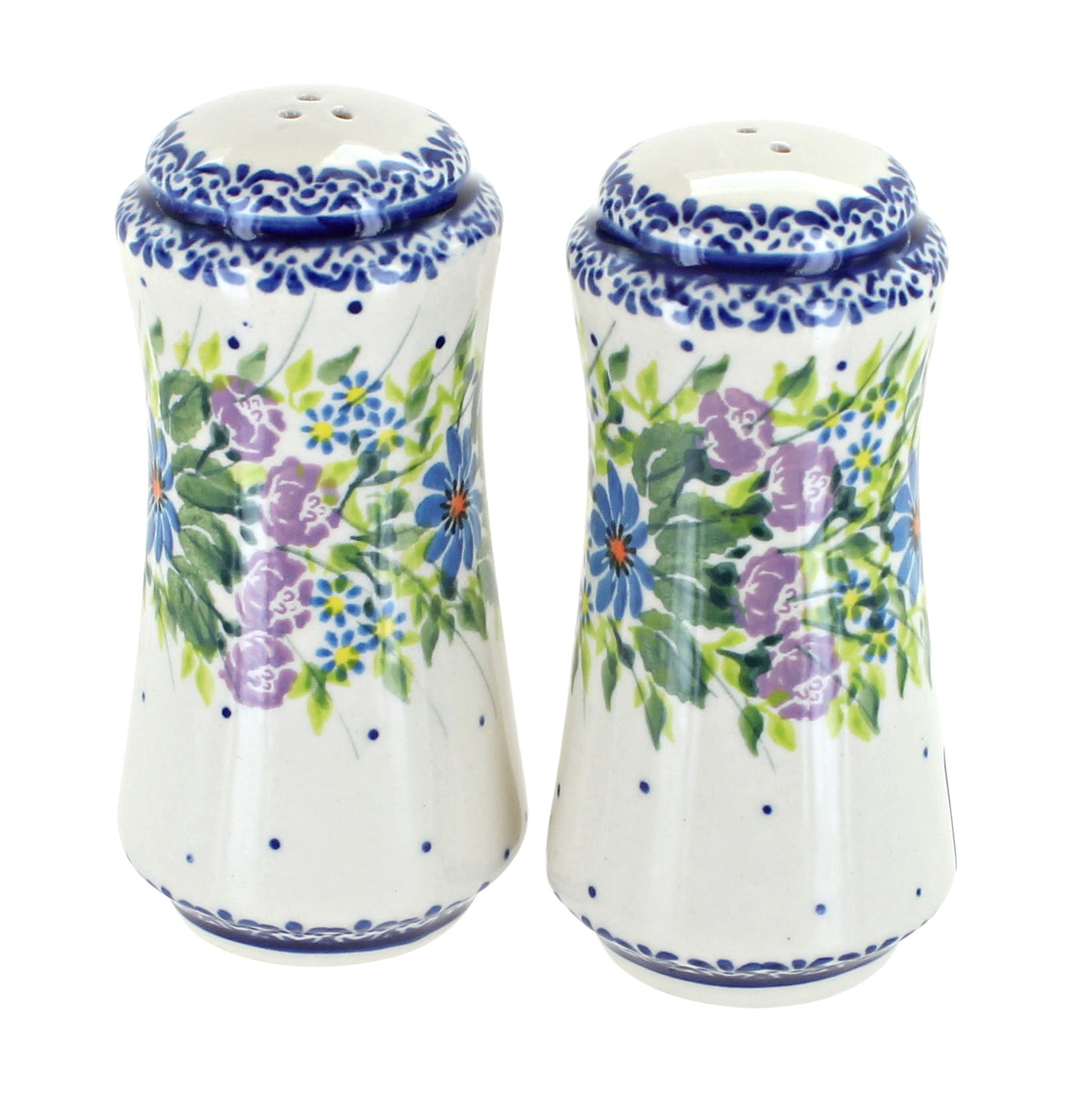 1329 Kalich Salt & Pepper Shakers Polish Pottery