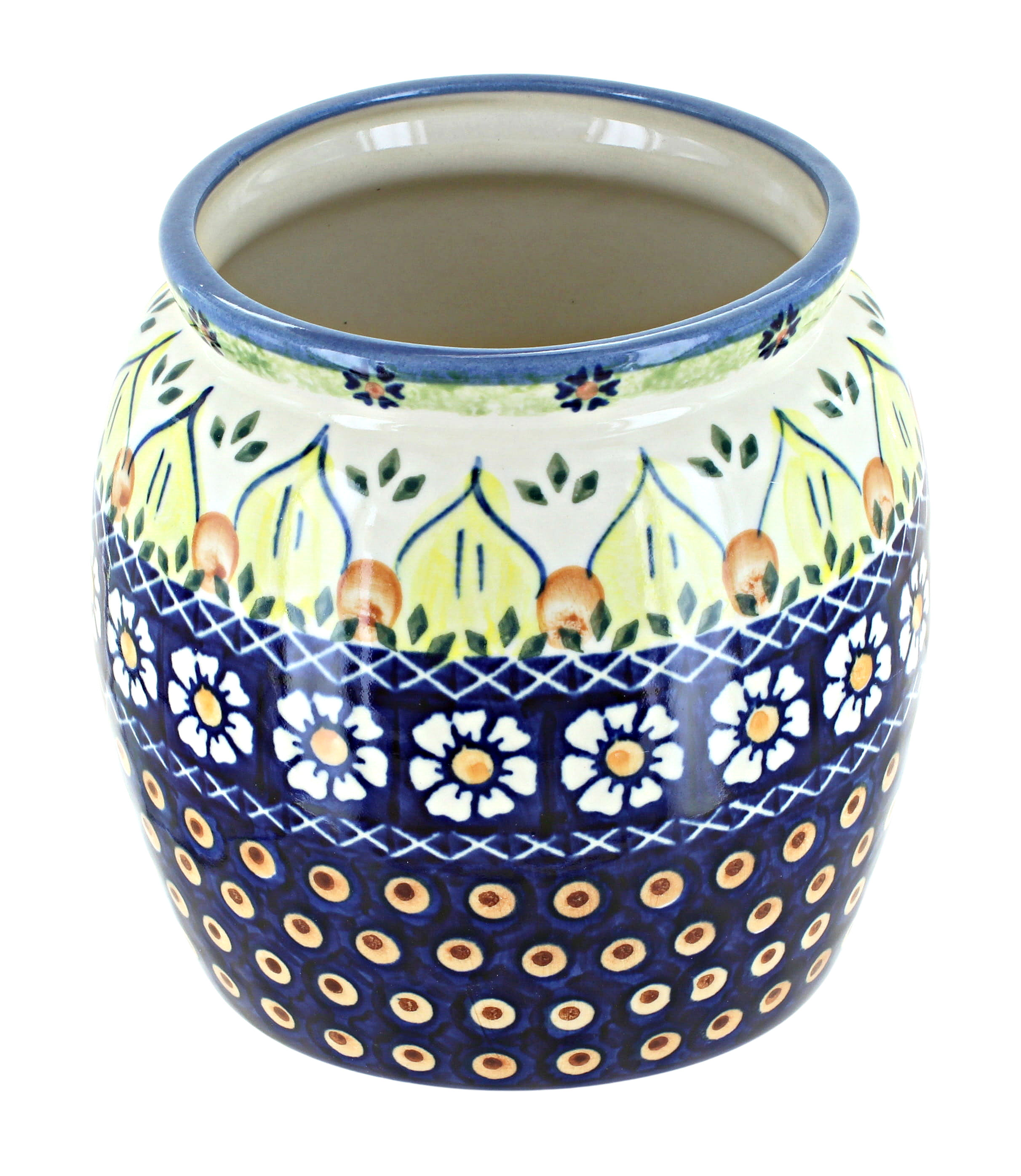 606 Wiza Utensil Jar Polish Pottery
