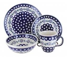 Blue Violet 4 PC Place Setting - Service for 1