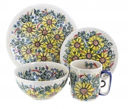 Sunflower Maze 16 Piece Dinner Set