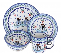 Frosty Duo 4 PC Place Setting - Service for 1