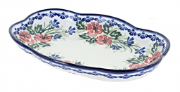 Cherry Red Bouquet Scallop Dish