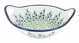 Porcelain Vine Medium Bowl with Handles
