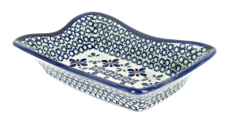 Mosaic Flower Small Rectangular Tray
