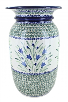 Blue Tulip Tall Floor Vase