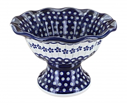 Flowering Peacock Pedestal Bowl