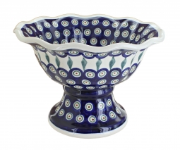 Peacock Pedestal Bowl