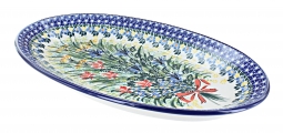 Day Lily Bouquet Oval Platter