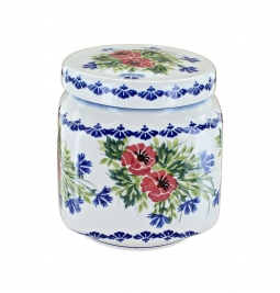 Cherry Red Bouquet Large Canister