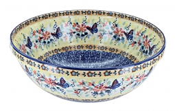 Blue Butterfly Large Serving Bowl