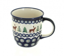 Reindeer Pine Plain Coffee Mug