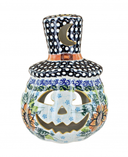 Sunflower Splendor Pumpkin Luminary with Top Hat