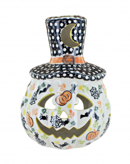 Hallow's Eve Pumpkin Luminary with Top Hat