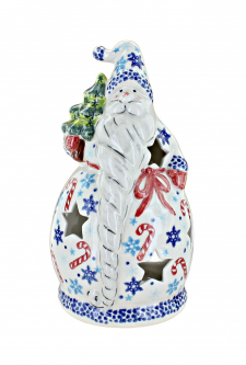 Candy Cane Father Christmas Luminary