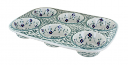 Sage Floral Muffin Pan