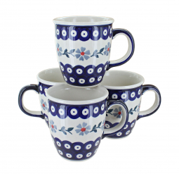 Blue Violet 4 Piece Mug Set