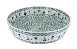 Sage Floral Large Round Baker