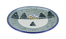 Winter Forest Dinner Plate - Green