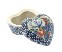 Garden Butterfly Small Heart Box