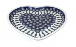 Peacock Heart Plate