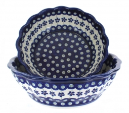 Flowering Peacock Scallop Serving Bowl Set