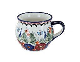 Floral Butterfly Bell Shaped Mug