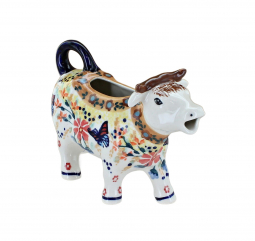 Blue Butterfly Cow Creamer