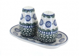 Maia Salt & Pepper Shakers with Tray