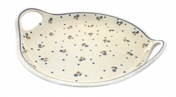 Country Meadow Round Serving Tray with Handles