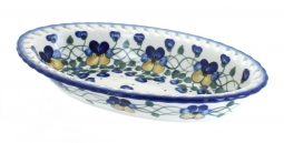 Pansies Large Oval Dish