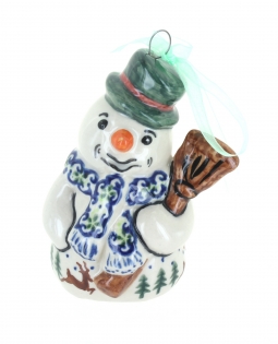Reindeer Delight Snowman Ornament