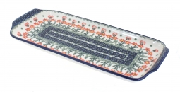 Peach Posy Bread Tray