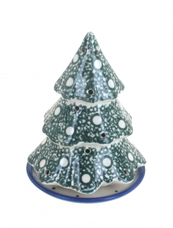 Winter Forest Christmas Tree Luminary - Green