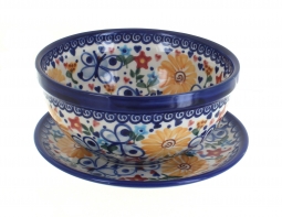 Butterfly Berry Bowl with Saucer