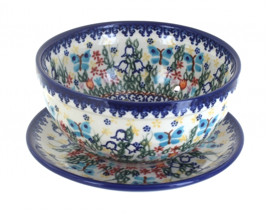 Polish Pottery Garden of Eden Cereal/Soup Bowl 