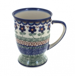 Aztec Flower Pedestal Coffee Mug