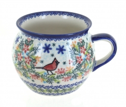 Winter Cardinal Bubble Soup Mug