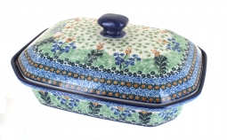 Lily of the Valley Large Covered Baker