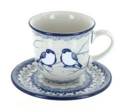 Bluebird Coffee Mug & Saucer