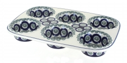 Peacock Swirl Muffin Pan