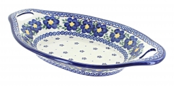 Spring Blossom Bread Tray with Handles