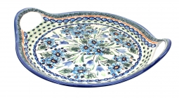 Ballina Round Serving Tray with Handles