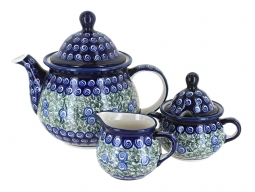 Seaside Swirl Three Piece Tea Set