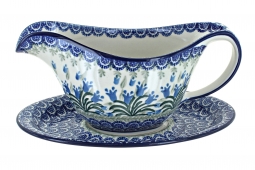 Tulip Bouquet Gravy Boat & Plate