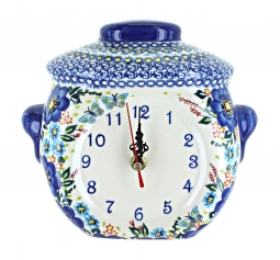 Garden Of Blue Wall Clock