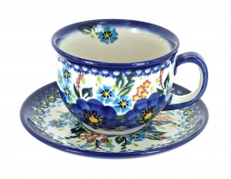 Garden Of Blue Cup & Saucer
